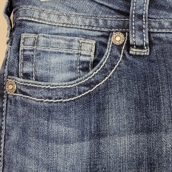 Silver Jeans Suki Bootcut Low Rise Western Cowgirl Denim Blue Jeans Sz 26 - Picture 6 of 15
